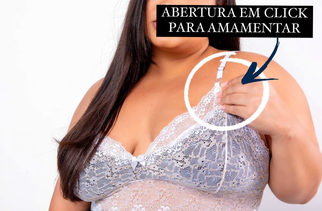 CAMISOLA DE AMAMENTAÇÃO PLUS