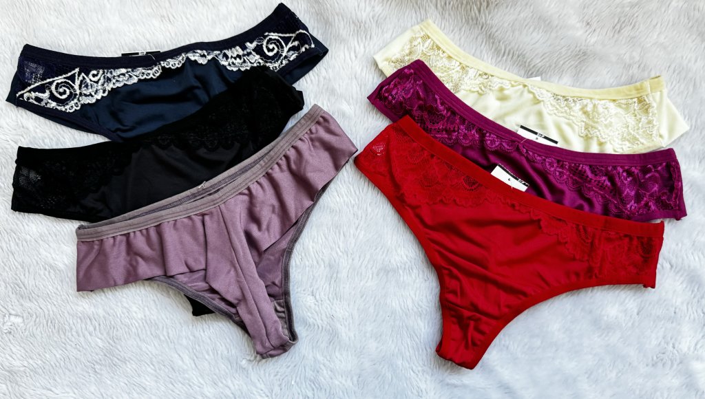 KIT 5 CALCINHAS FIO DUPLO CAROLAINE SLIN