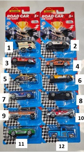Carrinho Road Car Die Cast - Pais e Filhos