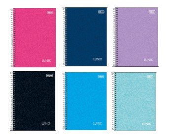 Caderneta Espiral Capa Dura 80 Fls Lunix Tilibra