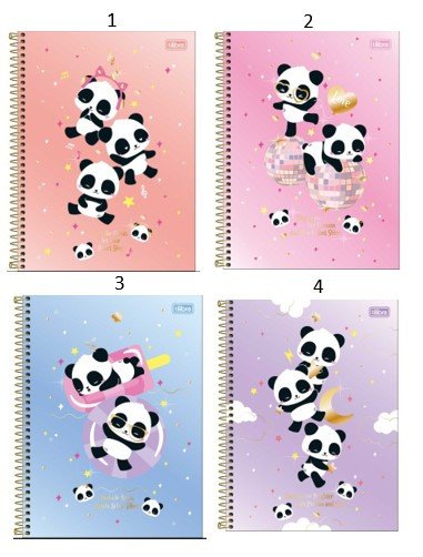 Caderno Espiral Capa Dura 1/4 Lovely Friend 80 Folhas - Tilibra