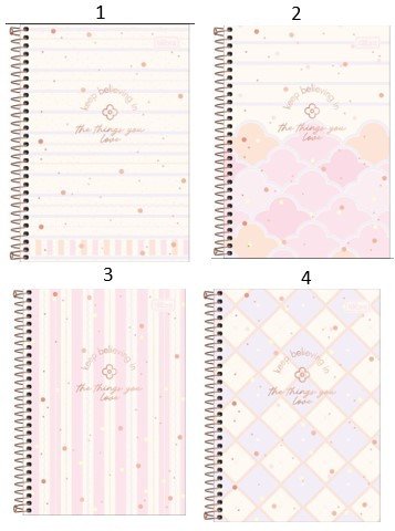 Caderno Espiral Capa Dura 1/4 Soho 80 Folhas - Tilibra