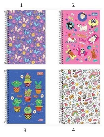 Caderno 1/4 Capa Dura D+ 200Folhas - Tilibra