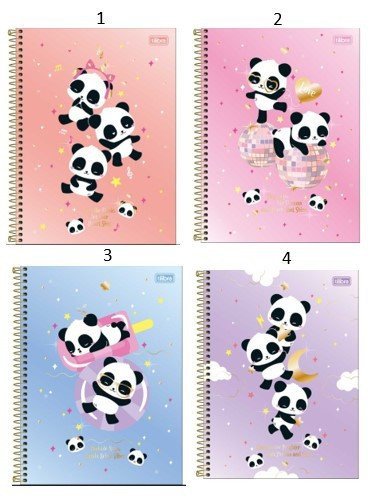 CADERNO UNIVERSITÁRIO 1M LOVELY FRIEND 80 FOLHAS TILIBRA