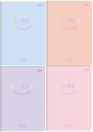 Agenda Planner 2026 Grampeada Happy 20 folhas - Tilibra