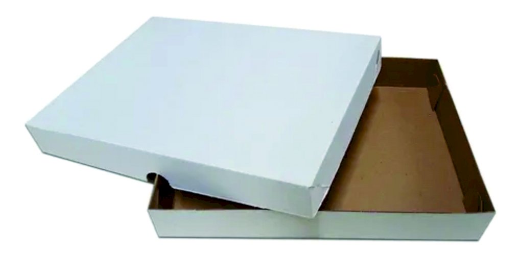 CAIXA P/ DOCE M BRANCA 24CMx18CMx4,5CM 