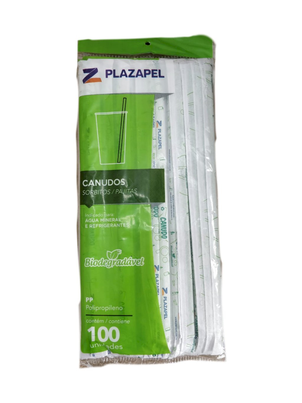 CANUDO AGUA BIO 5X250MM C/ SACHE TRANSLUCIDO C/ LISTRA DE 100 UNID