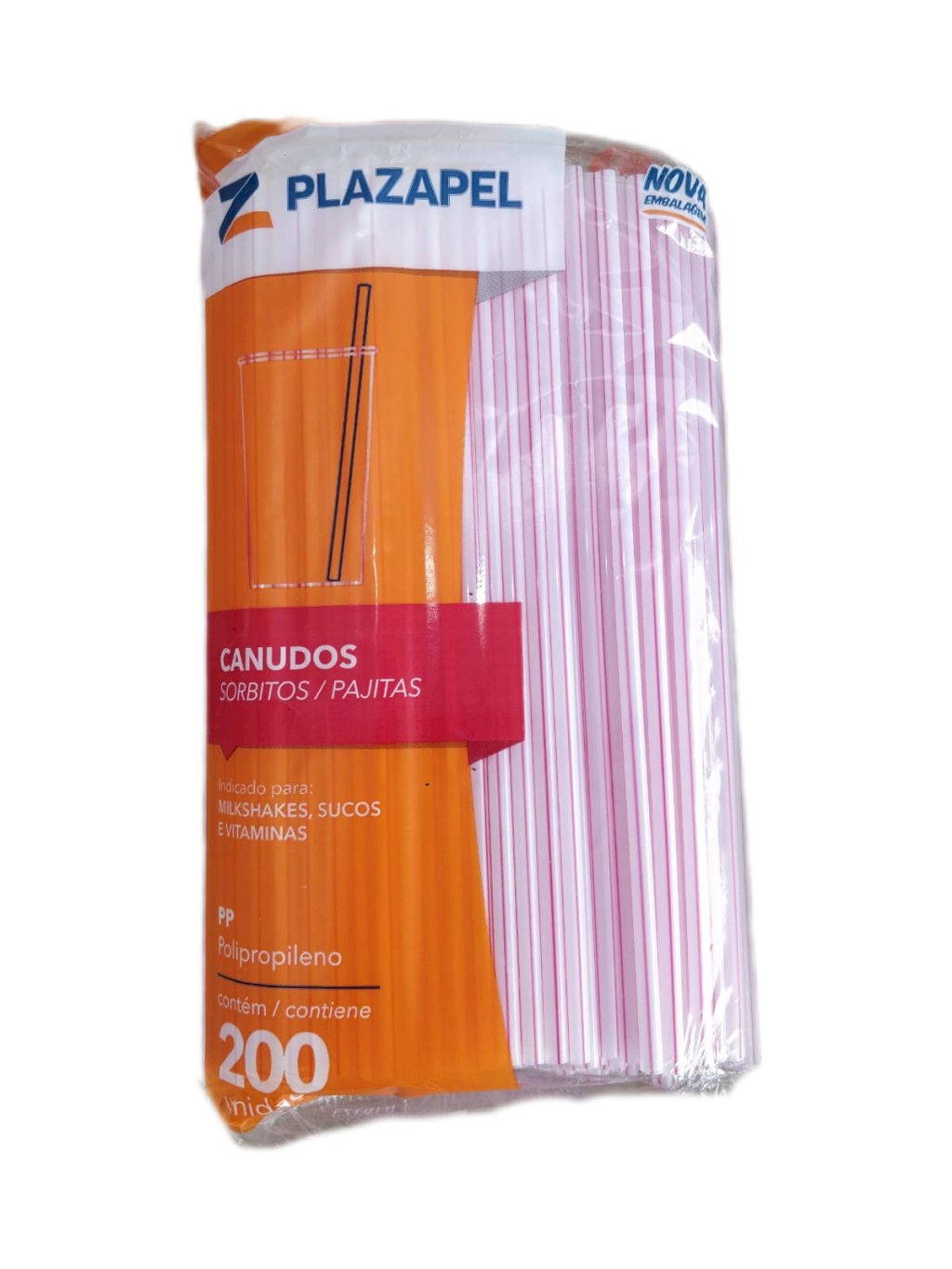 CANUDO REFRIGERANTE 5X210MM S/ SACHE BRANCO C/ LISTRA 200 UNID