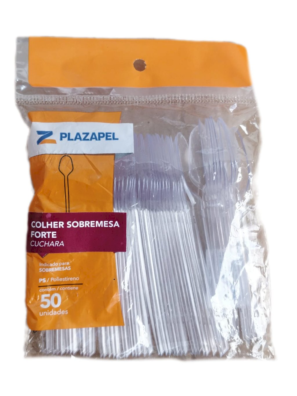 COLHER SOBREMESA FORTE CRISTAL PCT.50 UNID