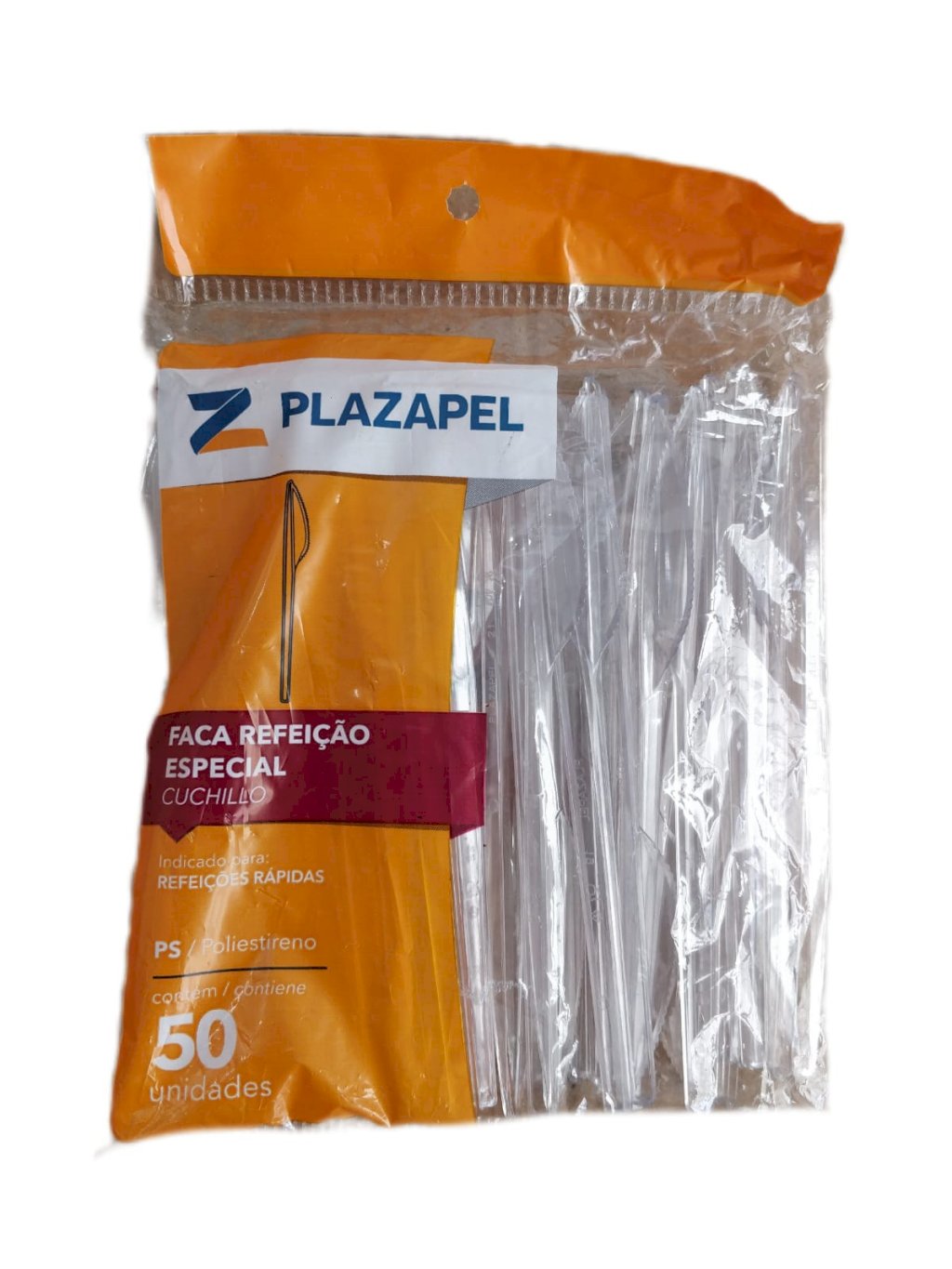 FACA REFEICAO ESPECIAL CRISTAL 50 UNID