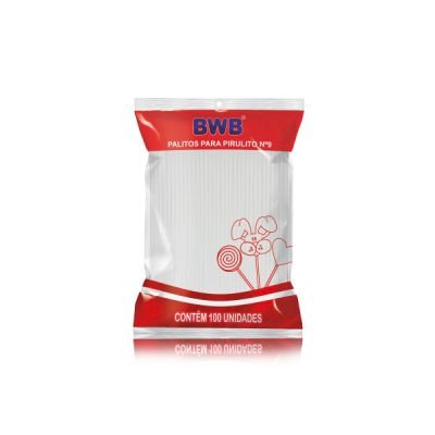PALITOS PIRULITO PEQUENO - BRANCO 100 UND