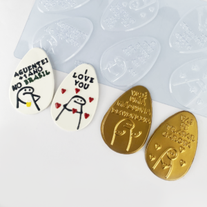 FORMA SIMPLES GRANDE - OVO TABLETE FLORK TIPO 500 G