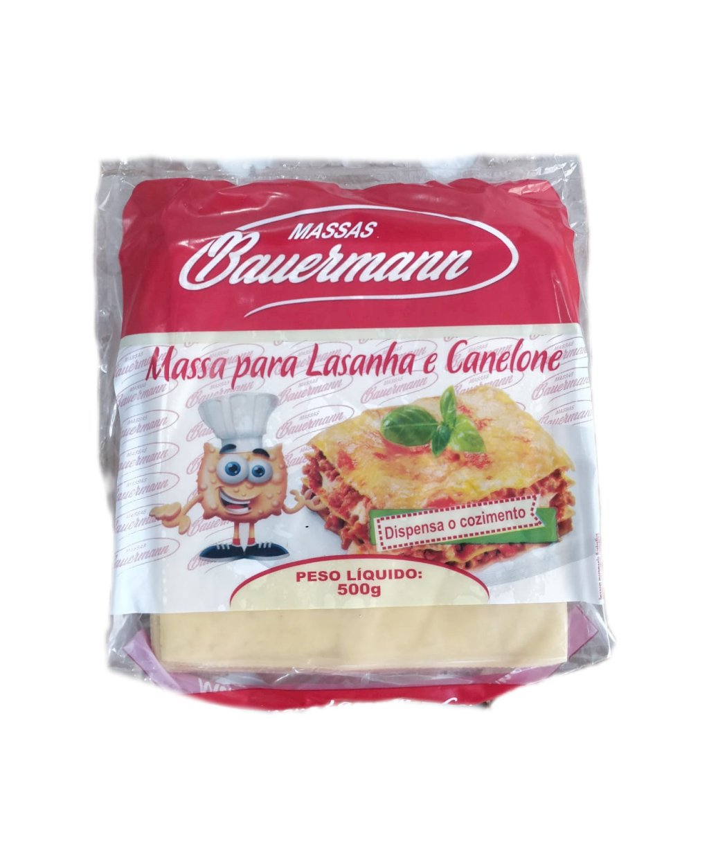 MASSA LASANHA BAUERMANN 500G