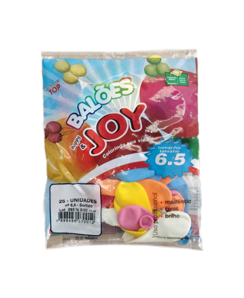 BALAO JOY 6.5 COM 25 UN