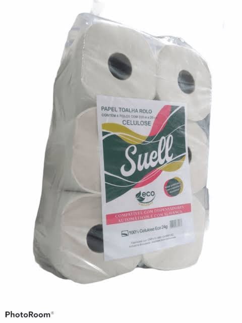PAPEL TOALHA SUELL ECO ROLO 6UN X 200MT