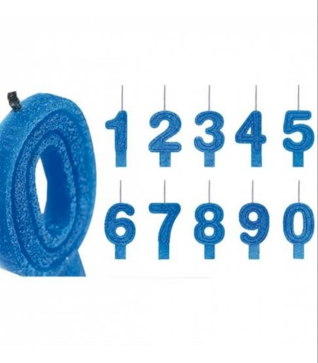 VELA BIG NUMERO AZUL