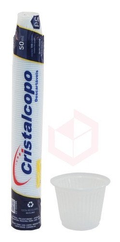 COPO DESCARTAVEL  CRISTALCOPO 100UN X 50ml