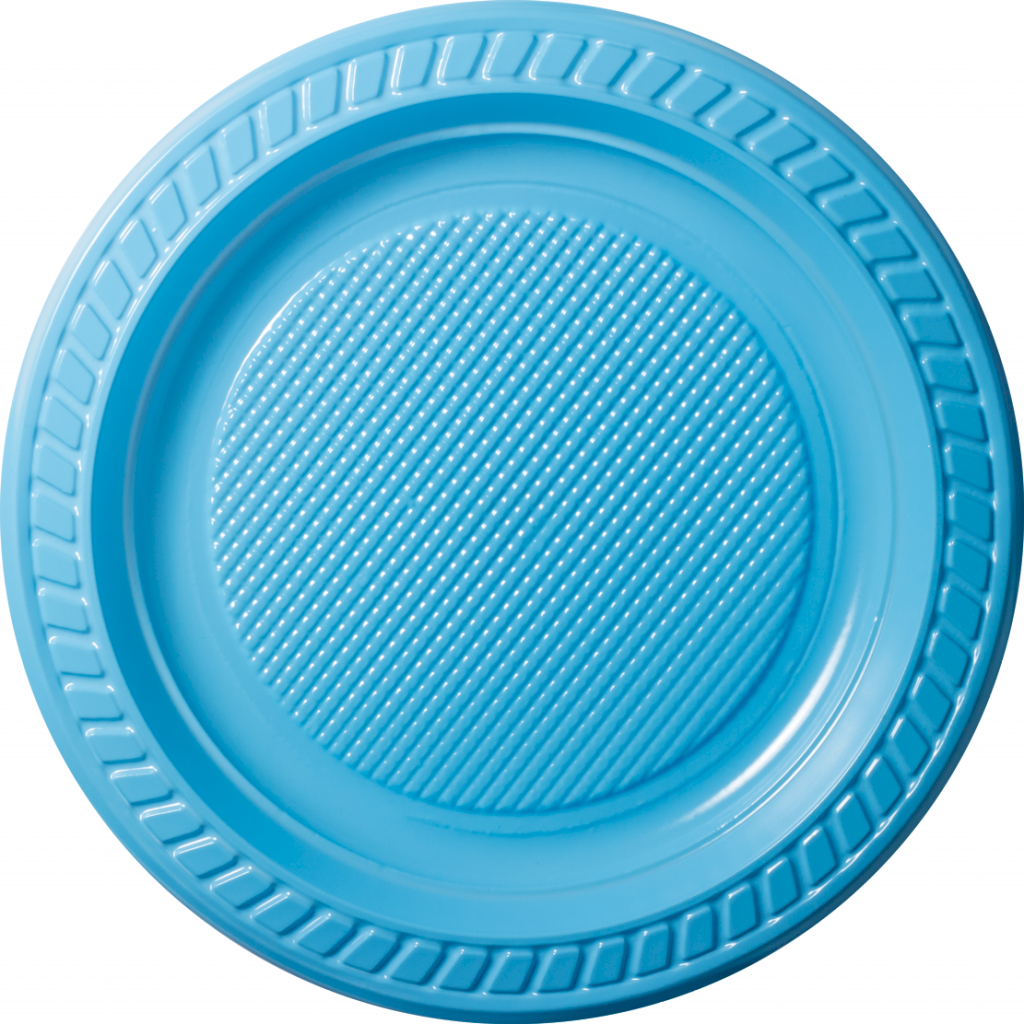 PRATO FESTINHA 15 CM AZUL CLARO 10un