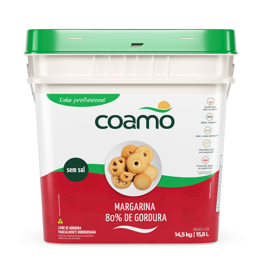 MARGARINA COAMO 80% S/ SAL 14,5 KG