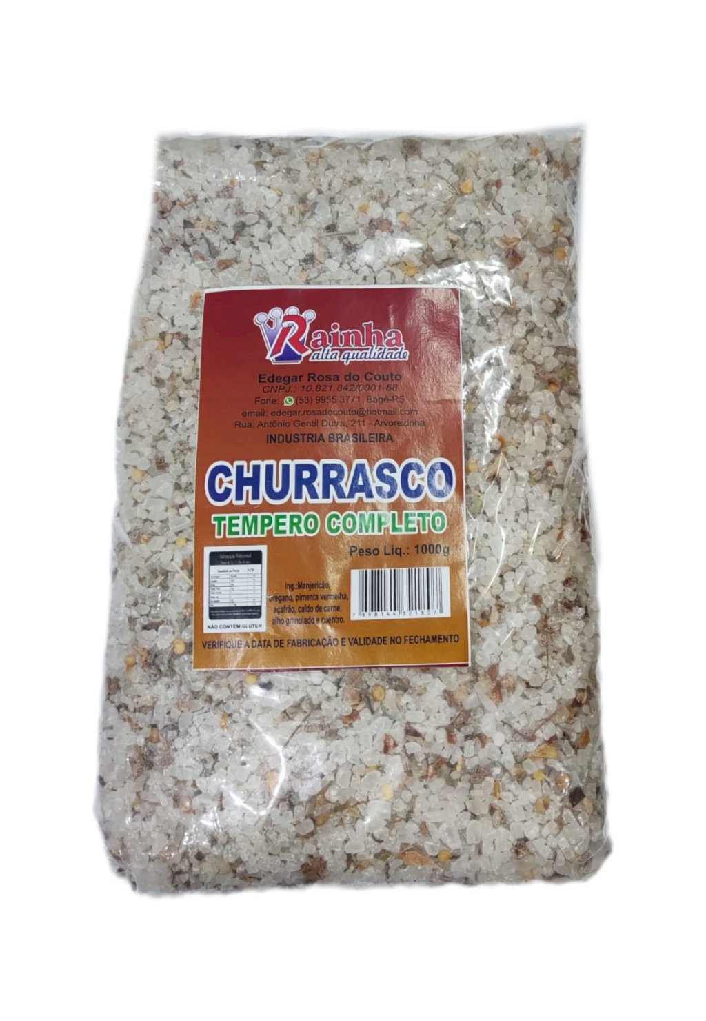 SAL TEMPERADO CHURRASCO RAINHA 1KG