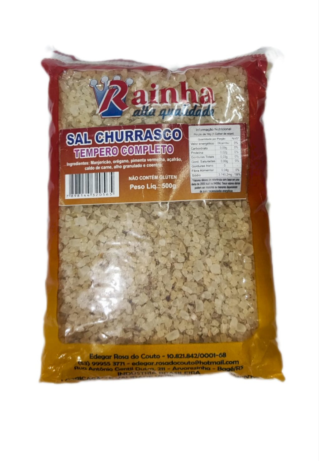 SAL TEMPERADO CHURRASCO RAINHA 500G