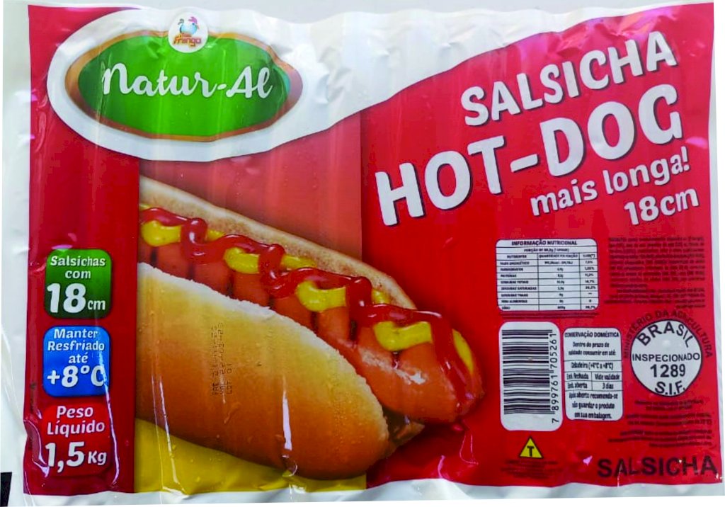 SALSICHA MAIS FRANGO 18CM 1,5KG