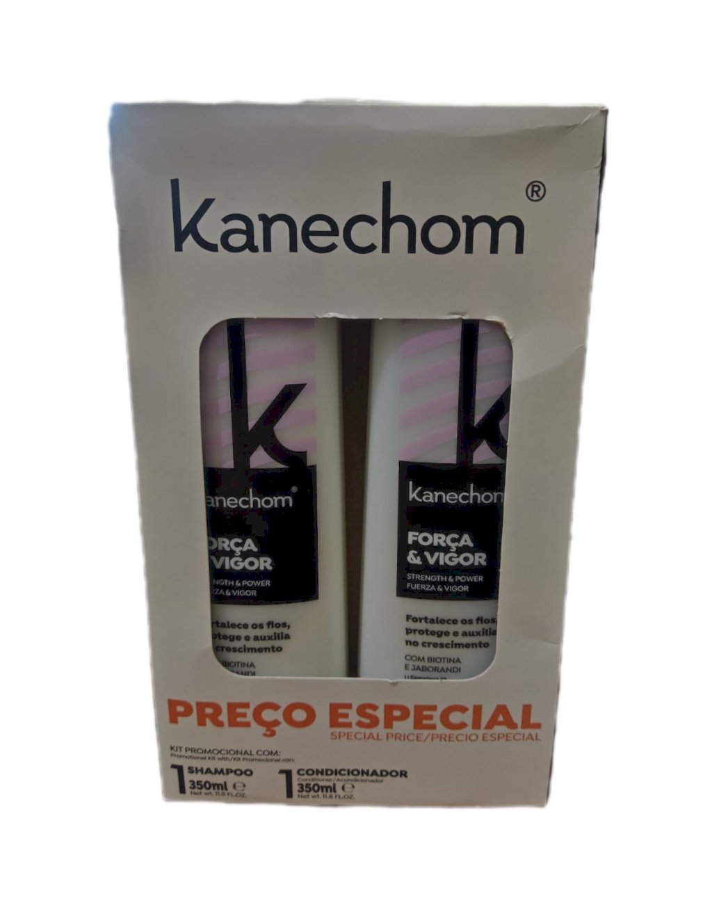 SHAMPOO KANECHOM +COND. FORCA E VIGOR 2X350ML
