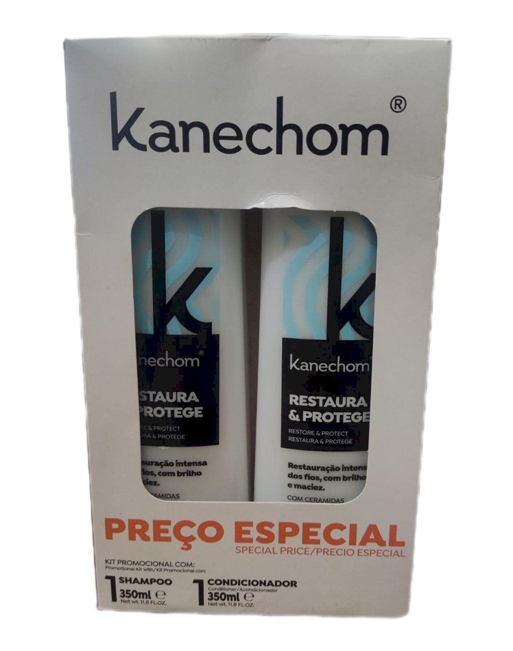 SHAMPOO KANECHOM +COND. RESTAURA PRO 2X350ML