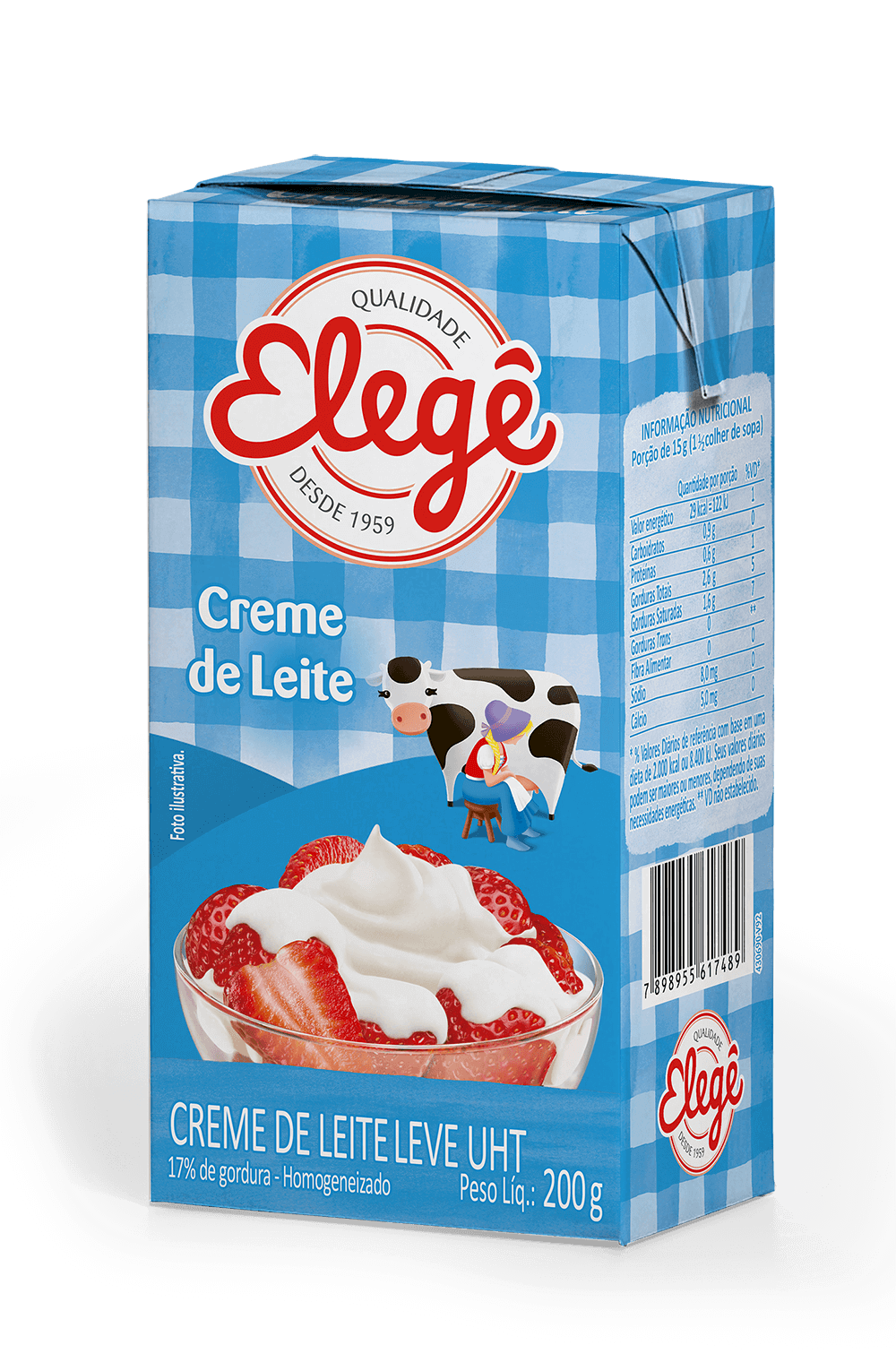 CREME DE LEITE  ELEGE  200G