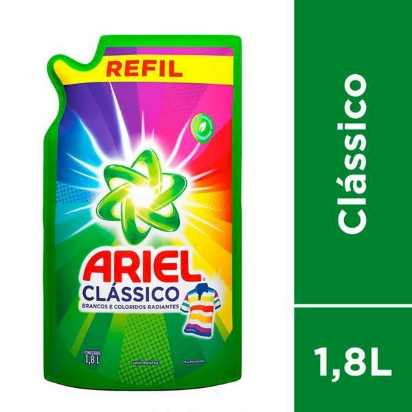 LAVA ROUPA LIQ.ARIEL CLASSICO REFIL 1,8LT