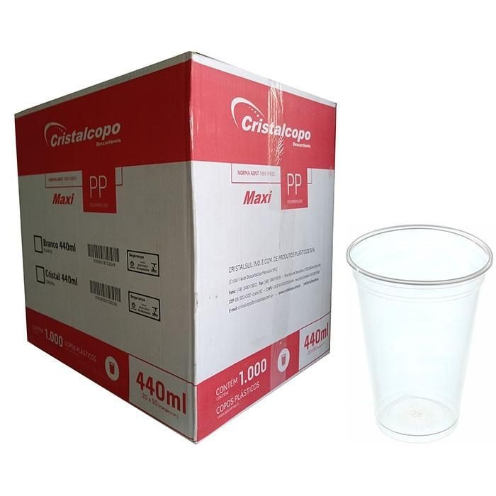 COPO CRISTALCOPO LISO 440ML 50UN