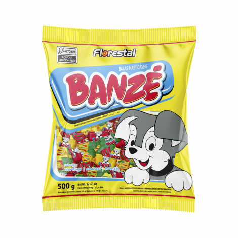 BALA MASTIGAVEL BANZE SORTIDA 500G