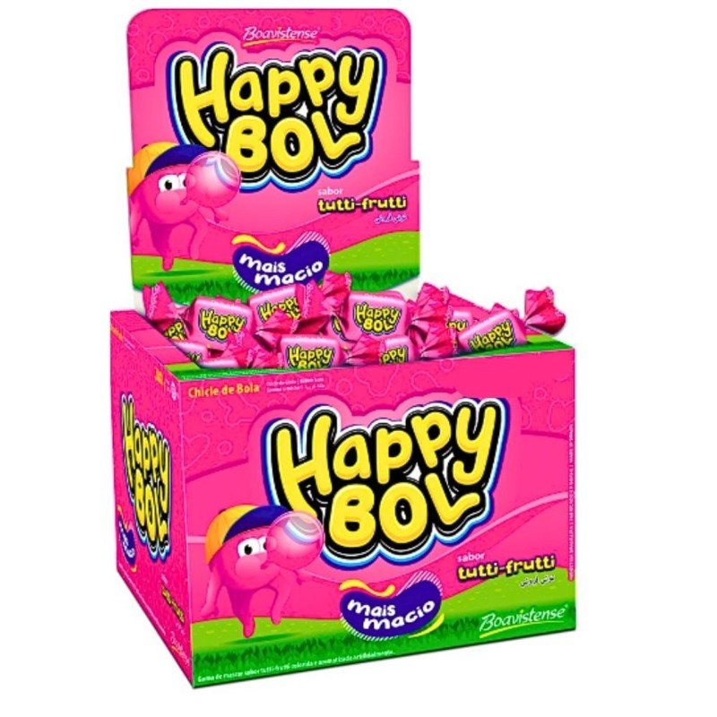 CHICLE HAPPY BOL TUTTI FRUTTI 140G