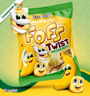 MARSHMALLOW TWIST RECHEADO BANANA 220G