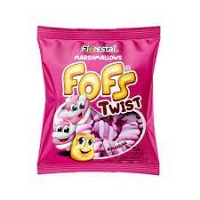 MARSHMALLOW TWIST ROSA E BRANCO 220G