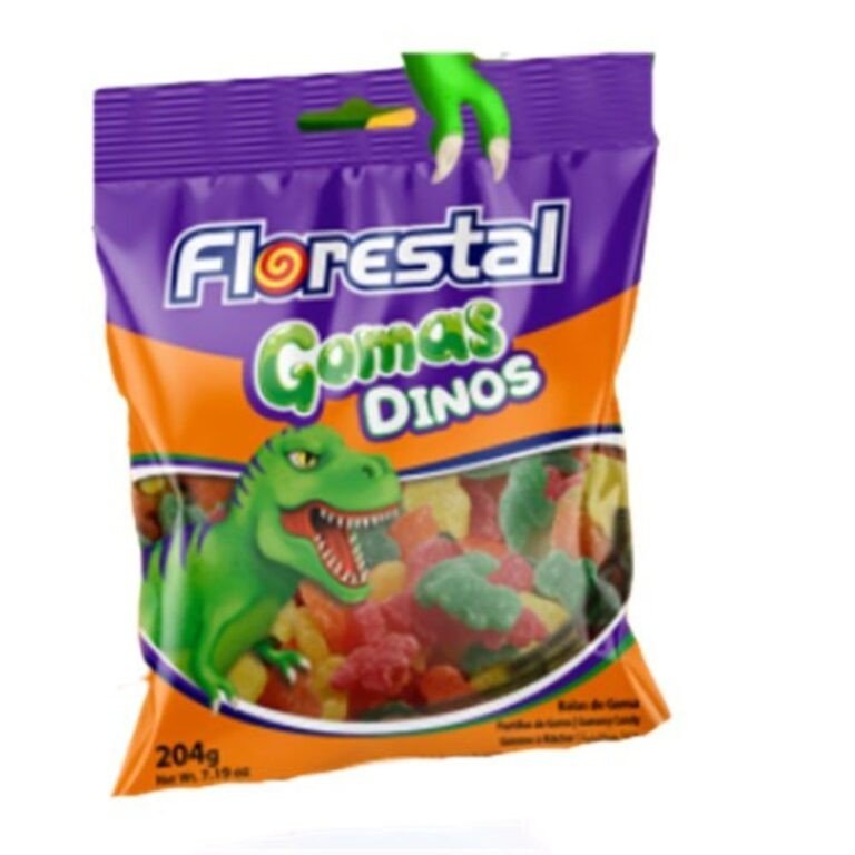 BALA DE GOMA DINOS FLORESTAL 150G