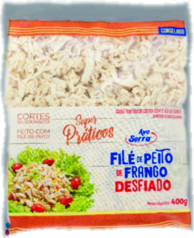 FILE PEITO FRANGO DESFIADO CONGELADO 400gr