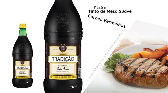 VINHO TRADIÇÃO TINTO SUAVE 1,45LT