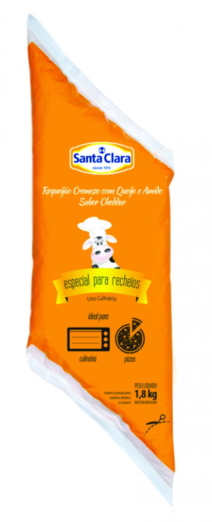 REQUEIJAO CHEDDAR SANTA CLARA 1,8kg