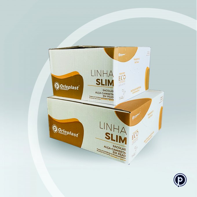 SACOLA ORLEPLAST BRANCA MED. SLIM 38X48  COM 1000 UN