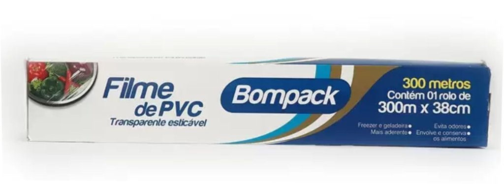 FILME PVC BOMPACK 38CMX300M UN