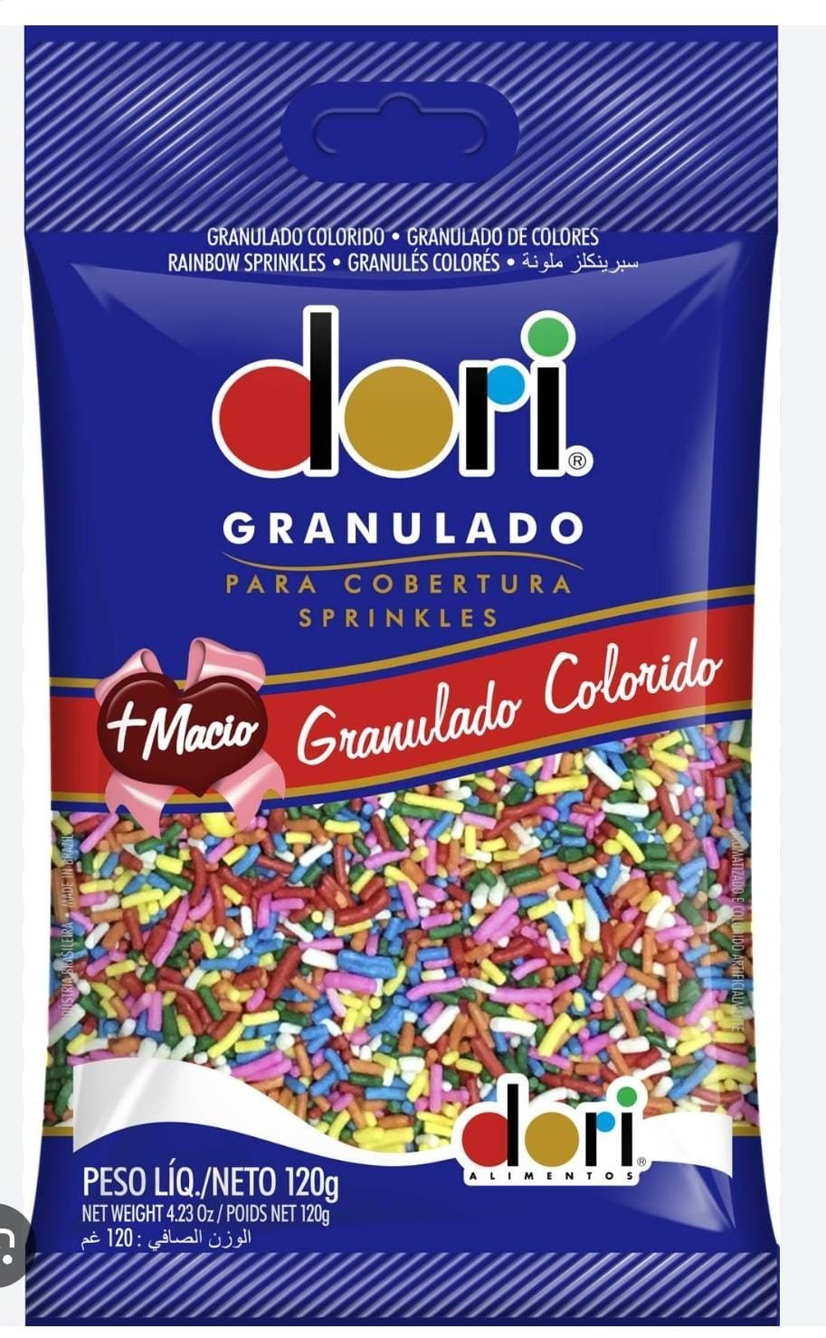 GRANULADO DORI 120G COLORIDO