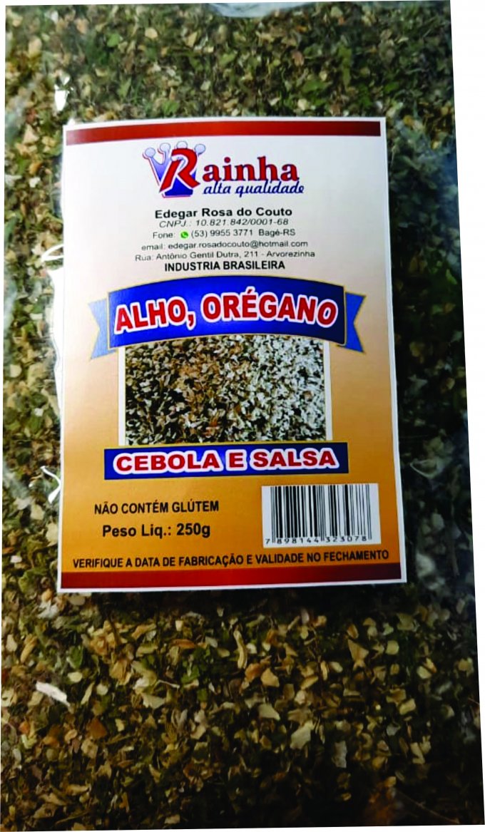 TEMPERO ALHO, ORÉGANO, CEBOLA E SALSA 250gr
