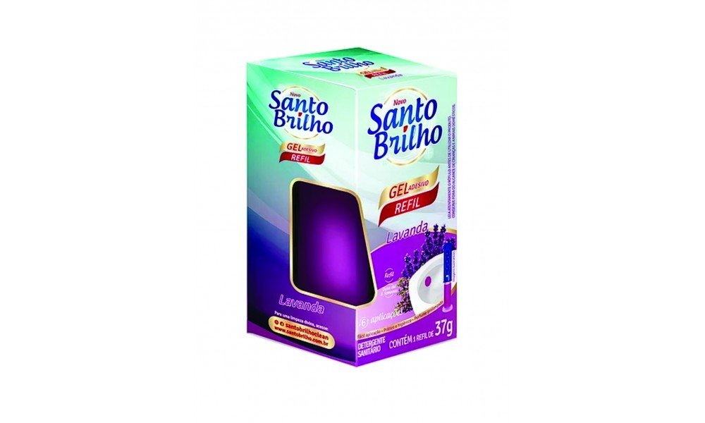 GEL ADESIVO LAVANDA REFIL SANTO BRILHO