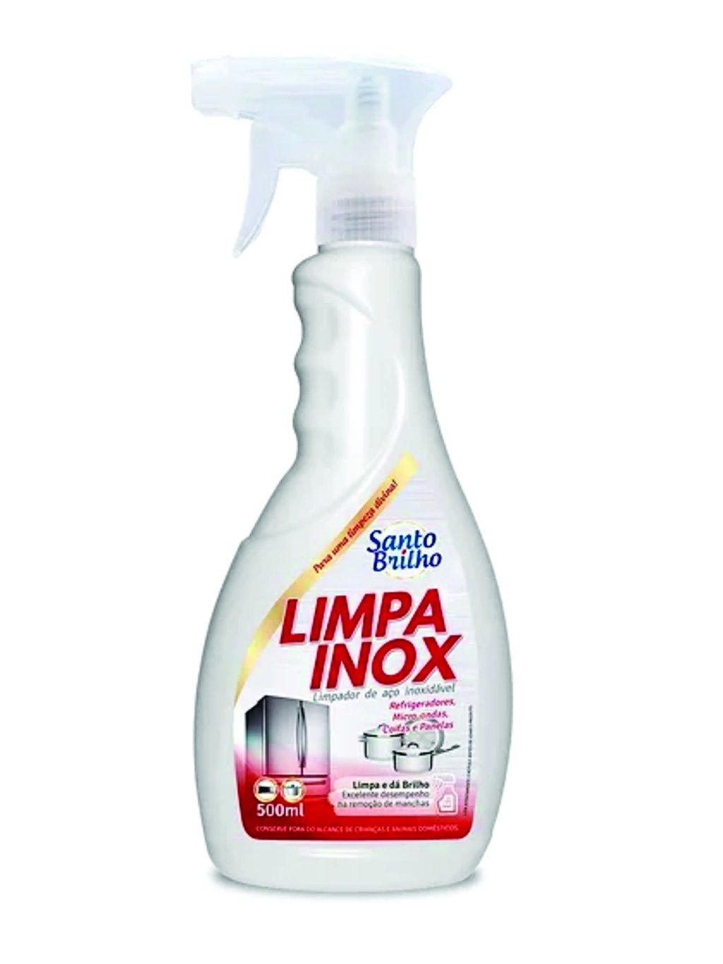 LIMPA INOX SPRAY SANTO BRILHO 500ml
