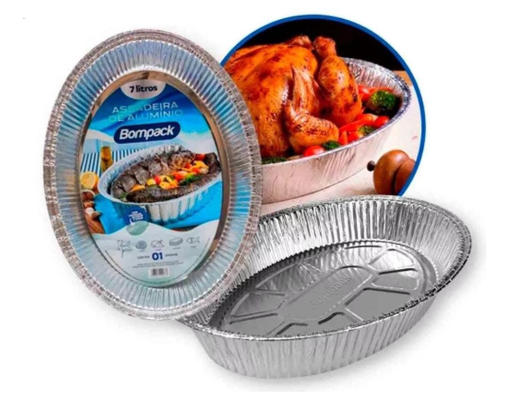 ASSADEIRA ALUM. BOMPACK 7 LT OVAL
