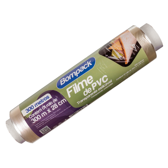 FILME PVC BOMPACK 28CM x 300M UN