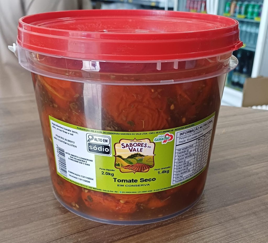 TOMATE SECO BALDE SABOR DO VALE 1,4kg