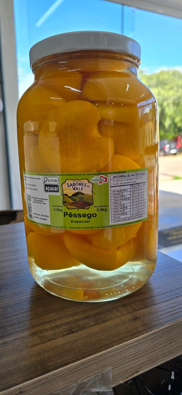 PÊSSEGO CALDA SABORES DO VALE 2KG