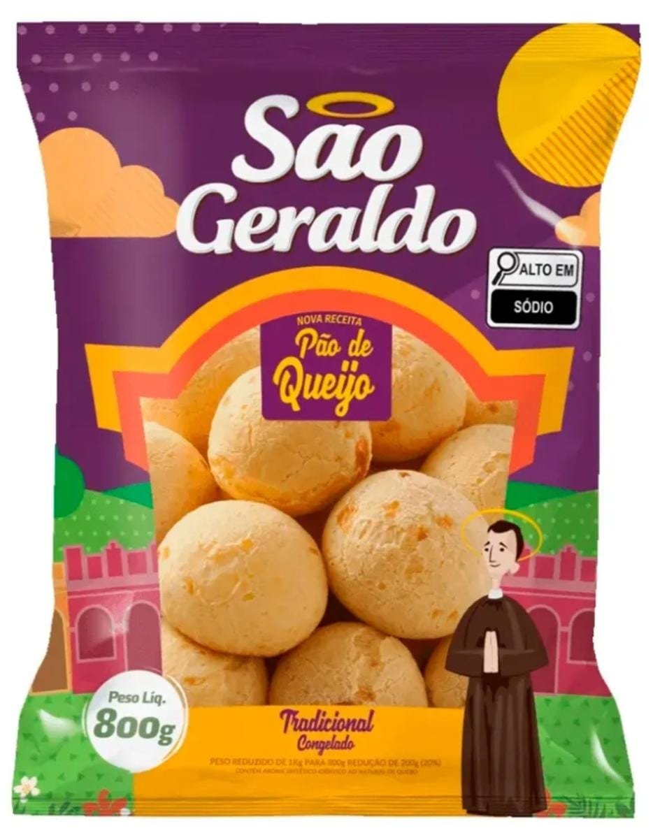 PAO DE QUEIJO SAO GERALDO 800G